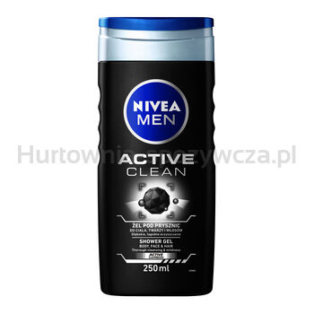 Nivea Żel Pod Prysznic Active Clean 250Ml