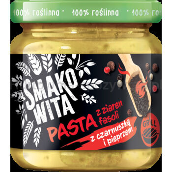 Smakowita Pasta z ziaren fasoli z czarnuszką i pieprzem 180g