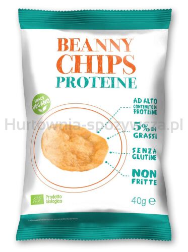 Prażynki Proteinowe Z Soczewicy Bezglutenowe Bio 40 G - Beanny Chips [BIO]