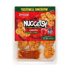 Drosed Nuggetsy z piersi kurczaka z papryką w panierce z ziarnami + sos salsa 225 g