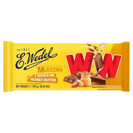 Czekolada Ww Z Wafelkami Peanut Butter 245 G Wedel