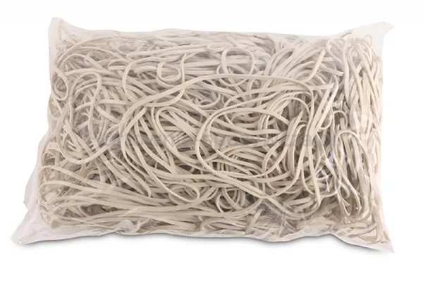 Office Products Gumki Recepturki Średnica 130Mm, 1,5X3Mm, 60% Kauczuku, 1000G, Zgrzewka, Białe 