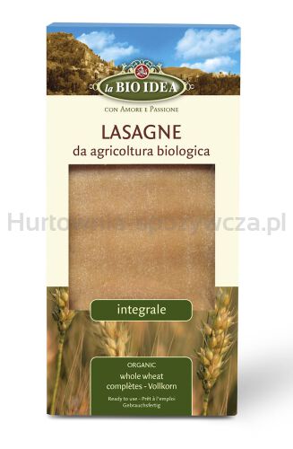 Makaron (Semolinowy Razowy) Lasagne Bio 250 G - La Bio Idea [BIO]