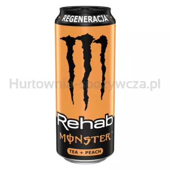 Monster Rehab Tea + Peach 500 ml - kaucja