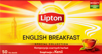 Lipton Herbata English Breakfast 100 G (50 Torebek)