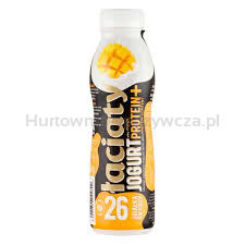 Mlekpol Jogurt Łaciaty Pitny mango protein plus butelka PET 360g