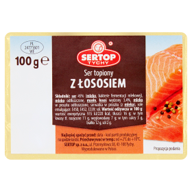 Sertop Ser Topiony Z Łososiem Kostka 100 G