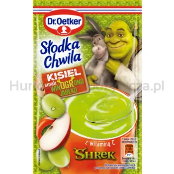 Dr.Oetker Słodka Chwila Shrek Kisiel Winogrono Jabłko 29 g