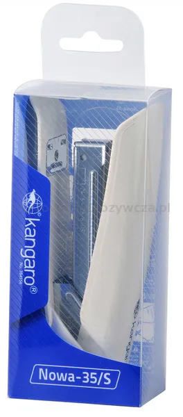 Kangaro Zszywacz Nowa-35/S, zszywa do 25 kartek, plastikowy, w pudełku PP, beżowy