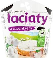 Łaciaty Serek Puszysty Z Czosnkiem 150G