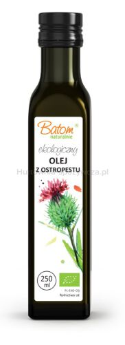 Olej Z Ostropestu Plamistego Tłoczony Na Zimno Bio 250 Ml - Batom [BIO]