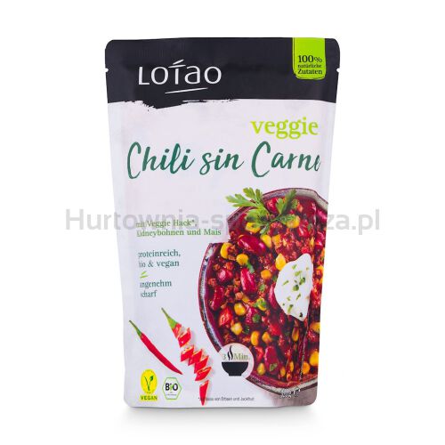 Chili Sin Carne Wegańskie Bio 320 G -  Lotao [BIO]