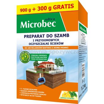 Bros Microbec Ultra 900G - Preparat Do Szamb + 300G Gratis