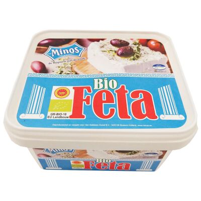 Ser Feta Bio (5 X 200 G) 1 Kg (Pojemnik) - Minos [BIO]