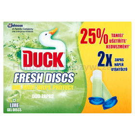 Duck Podwójny Zapas Do Toalety Fresh Discs O Zapachu Limonkowym 72 Ml