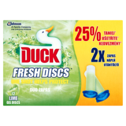 Duck Fresh Discs Lime - Podwójny Zapas Do Toalety O Zapachu Limonkowym 72 Ml