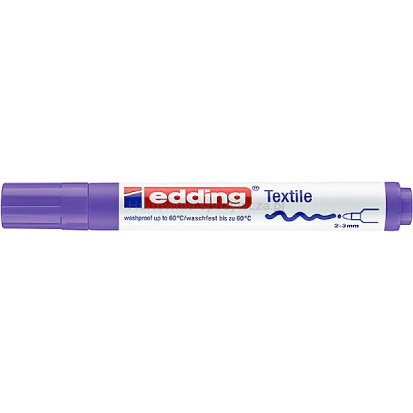 Marker tekstylny e-4500 EDDING, 2-3 mm, fioletowy neonowy - 3