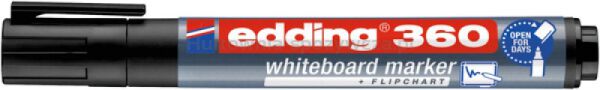 Edding Marker do tablic e-360 1,5-3mm, czarny  - 2