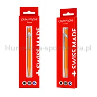 Długopis CARAN D’ACHE 849 Gift Box Fluo Line Orange, pomarańczowy - 3