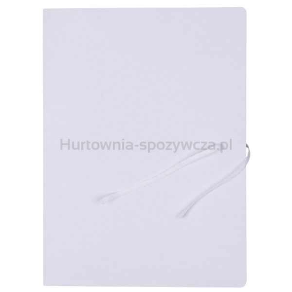 Teczka wiązana OFFICE PRODUCTS Budget Pro, karton, biała wewn., A4, 250gsm, 3-skrz., biała