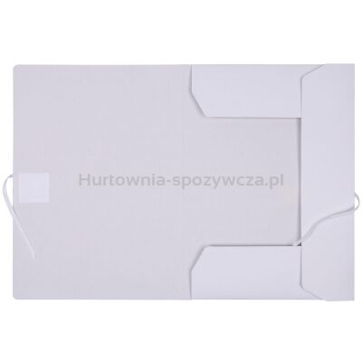 Teczka wiązana OFFICE PRODUCTS Budget Pro, karton, biała wewn., A4, 250gsm, 3-skrz., biała