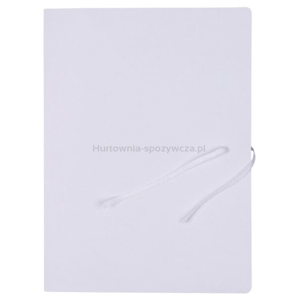 Teczka wiązana OFFICE PRODUCTS Budget Pro, karton, biała wewn., A4, 250gsm, 3-skrz., biała