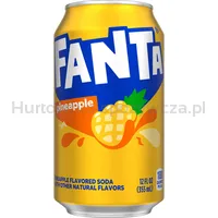Fanta Napój gazowany o smaku ananasa 355 ml