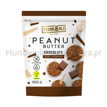 Frank &amp Oli Mini Ciasteczka Peanut Butter Czekoladowe 100g