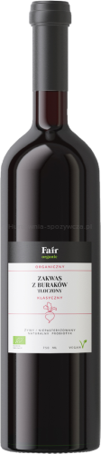 Żywy Zakwas Z Buraków Klasyczny Bio 750 Ml - Fair Organic [BIO]