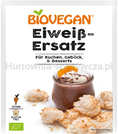 Zamiennik Białka Jaj W Proszku Wegański Bezglutenowy Bio (2 X 10 G) 20 G - Biovegan [BIO]