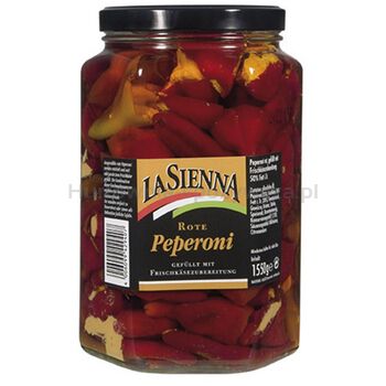 La sienna czerwone pepperoni wypełnione mieszanką świeżego sera 1,55 kg