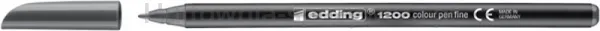 Pisak Z Cienką Końcówką E-1200 Edding, 1 Mm, Szary