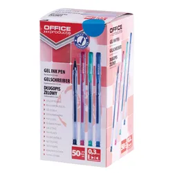 Długopis Żelowy Office Products Classic 0,5Mm, Niebieski