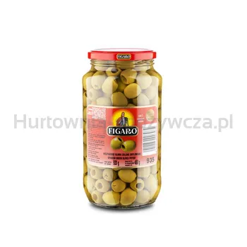 Figaro Hiszpańskie oliwki zielone drylowane pasteryzowane 920 g/450 g 