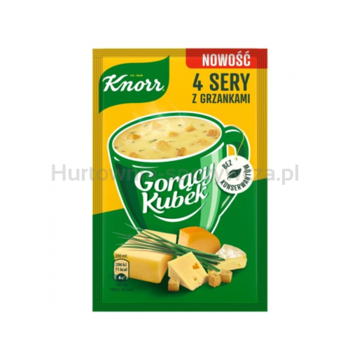 Knorr Gorący Kubek 4 sery z grzankami 17g