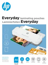 Folie Laminacyjne Hp Everyday, A6, 80 Mic, 25 Szt., Przezroczyste/Połysk