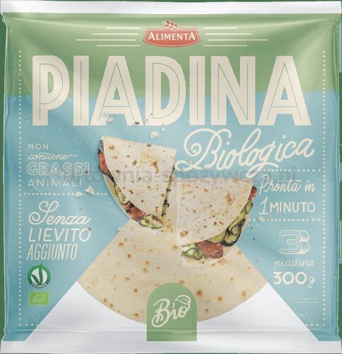 Piadina Tradycyjna Bio (3 Szt.) 300 G - Alimenta [BIO]