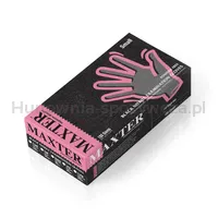 Rękawice nitrylowe bezpudrowe, MAXTER, 100 szt., rozmiar L, czarne - 2