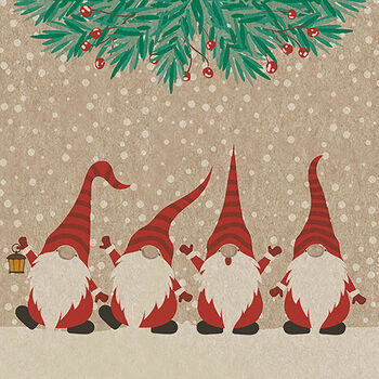 Paper+Design Serwetki 2 warstwowe 33X33 cm Happy Santas 25 szt.