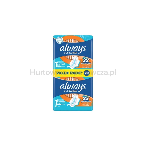 Always Podpaski Ultra Day Normal Ze Skrzydełkami 20 Szt.