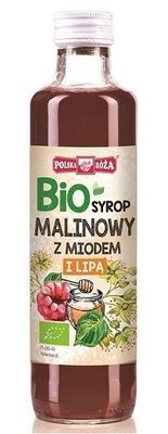 Syrop Malinowy Z Miodem I Lipą Bio 250 Ml - Polska Róża [BIO]