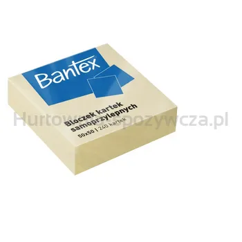 Bantex Bloczki mini samoprzylepne 50x50mm, 240 kartek, żółte