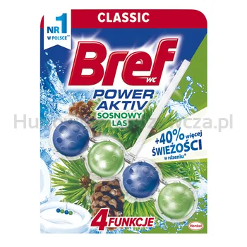 Kulki toaletowe BREF Power Aktiv Pine, 50g