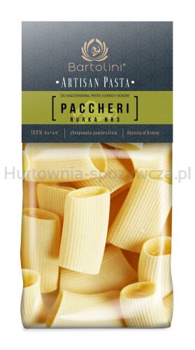 Makaron (Semolinowy) Paccheri Rurka 300 G - Bartolini (Artisan Pasta) [BIO]