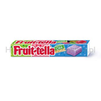 Fruittella Cukierki do żucia Super Mix z nasionami Chia o smaku czarnej porzeczki, kiwi i granatu 41g