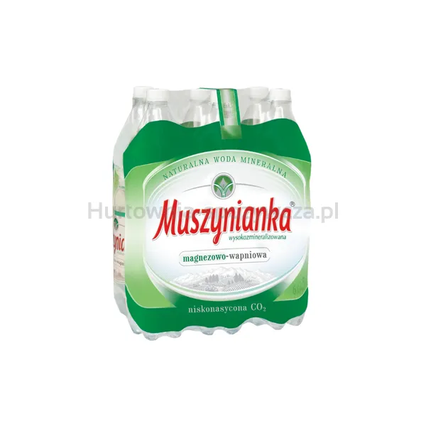 Muszynianka Naturalna woda mineralna częściowo odgazowana, wysokozmineralizowana, niskonasycona CO2 1,5 l -(w tym +0,50 zł/szt. zwrotnej kaucji)