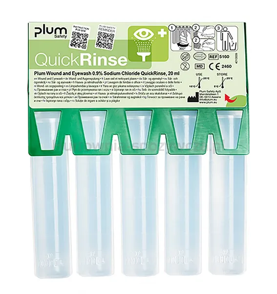QuickRinse Ampułki do płukania oczu PLUM 5x20ml