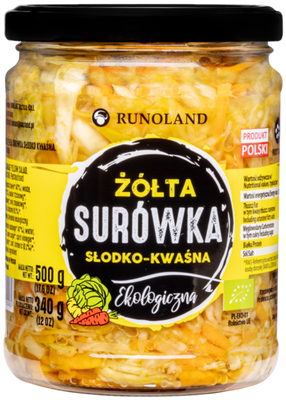 Surówka Z Kapusty Żółta Słodko - Kwaśna Bio 500 G (340 G) - Runoland [BIO]