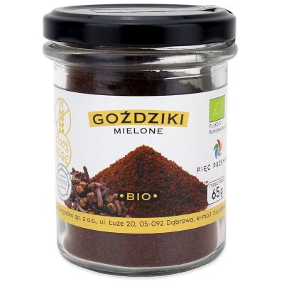 Goździki Mielone Bezglutenowe Bio 65 G - Pięć Przemian [BIO]