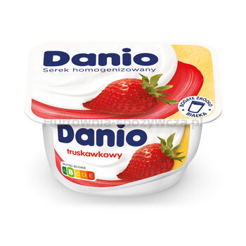 Danone Danio Serek Homogenizowany Truskawkowy 130 G